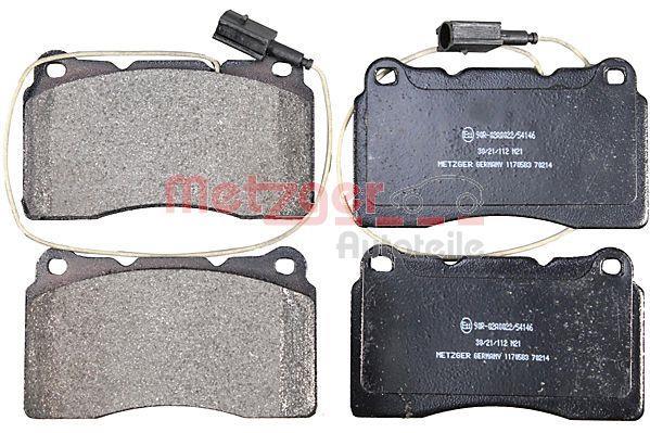Jeu de 4 plaquettes de frein METZGER ref. 1170583